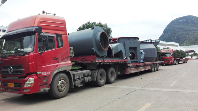 桂林鴻程立磨完成HLM1700又一條生產線，并交付客戶
　　